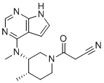 structure of CAS# 1092578-47-6, (3S,4S)-Tofacitinib;3-((3S,4S)-4-methyl-3-(methyl(7H-pyrrolo[2,3-d]pyrimidin-4-yl)amino)piperidin-1-yl)-3-oxopropanenitrile