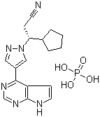 结构式 CAS# 1092939-17-7, 磷酸鲁索利替尼