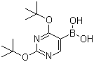 2,4-Ditert-butoxypyrimidin-5-ylboronic acid molecular structure (CAS 109299-79-8)
