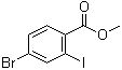 structure of CAS# 1093418-75-7, 4-Bromo-2-iodobenzoic acid methyl ester;Methyl 4-bromo-2-iodobenzoate