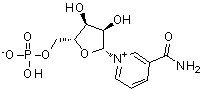 structure of CAS# 1094-61-7, Nicotinamide ribonucleotide;Nicotinamide mononucleotide; Nicotinamide ribonucleoside 5'-phosphate; Nicotinamide ribonucleotide; Nicotinamide ribotide; beta-D-NMN; beta-NMN