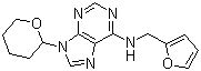 Furfuryl tetrahydropyranyladenine molecular structure (CAS 109403-64-7)