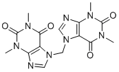 structure of CAS# 109403-76-1, Doxofylline Impurity 11;7,7'-methylenebis(1,3-dimethyl-3,7-dihydro-1H-purine-2,6-dione)
