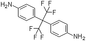 structure of CAS# 1095-78-9, 2,2-Bis(4-aminophenyl)hexafluoropropane;4,4'-(Hexafluoroisopropylidene)dianiline