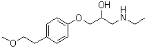 1-(Ethylamino)-3-[4-(2-methoxyethyl)phenoxy]-2-propanol molecular structure (CAS 109632-08-8)