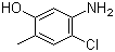 5-Amino-4-chloro-2-methylphenol molecular structure (CAS 110102-86-8)