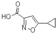 结构式 CAS# 110256-15-0, 5-环丙基异恶唑-3-羧酸