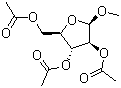 Methyl beta-D-arabinofuranoside triacetate molecular structure (CAS 110415-62-8)
