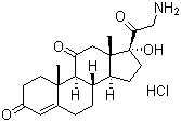 21-Amino-17-hydroxypregn-4-ene-3,11,20-trione hydrochloride molecular structure (CAS 110428-56-3)