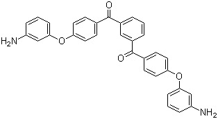 1,3-Bis[4-(3-aminophenoxy)benzoyl]benzene molecular structure (CAS 110471-15-3)
