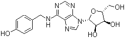 N6-(4-Hydroxybenzyl)adenosine molecular structure (CAS 110505-75-4)