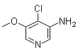 4-Chloro-5-methoxy-3-pyridinamine molecular structure (CAS 1105675-66-8)