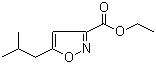 structure of CAS# 110578-27-3, 5-(2-Methylpropyl)-3-isoxazolecarboxylic acid ethyl ester