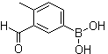 structure of CAS# 1106869-99-1, (3-Formyl-4-methylphenyl)boronic acid