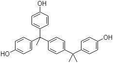 structure of CAS# 110726-28-8, 4,4'-[1-[4-[1-(4-Hydroxyphenyl)-1-methylethyl]phenyl]ethylidene]bis(phenol);alpha,alpha,alpha'-Tris(4-hydroxyphenyl)-1-ethyl-4-isopropylbenzene