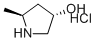 structure of CAS# 1107658-77-4, (3S,5S)-5-Methylpyrrolidin-3-ol hydrochloride