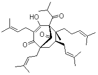 结构式 CAS# 11079-53-1, 贯叶金丝桃素