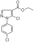 Ethyl 5-chloro-1-(4-chlorophenyl)-1H-pyrazole-4-carboxylate molecular structure (CAS 110821-36-8)