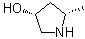 structure of CAS# 1108234-23-6, (3R,5S)-5-Methylpyrrolidin-3-ol;(3R,5S)-5-Methyl-3-pyrrolidinol