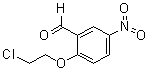 structure of CAS# 110837-53-1, 2-(2-Chloroethoxy)-5-nitrobenzaldehyde