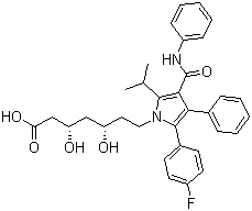 Atorvastatin molecular structure (CAS 110862-48-1)