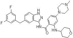 Entrectinib molecular structure (CAS 1108743-60-7)