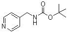 structure of CAS# 111080-65-0, [(Pyridin-4-yl)methyl]carbamic acid tert-butyl ester;4-(tert-Butoxycarbonylamino)methylpyridine