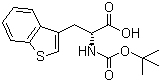 structure of CAS# 111082-76-9, Boc-D-3-Benzothienylalanine;Boc-D-3-(3-benzothienyl)alanine