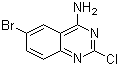 structure of CAS# 111218-89-4, 6-Bromo-2-chloro-4-quinazolinylamine;6-Bromo-2-chloroquinazolin-4-amine
