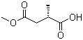 结构式 CAS# 111266-27-4, (2S)-甲基丁二酸 4-甲酯