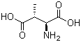 (2R,3S)-2-氨基-3-甲基丁二酸分子结构 (CAS 1114-07-4)