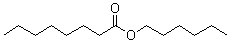Octanoic acid hexyl ester molecular structure (CAS 1117-55-1)