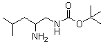 结构式 CAS# 1117693-62-5, N-(2-氨基-4-甲基戊基)氨基甲酸叔丁酯