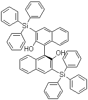 结构式 CAS# 111795-33-6, (1S)-3,3'-二(三苯基硅烷基)[1,1'-联萘]-2,2'-二醇
