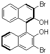 结构式 CAS# 111795-43-8, (R)-3,3'-二溴-1,1'-联-2-萘酚
