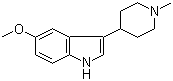 structure of CAS# 111963-87-2, 5-Methoxy-3-(1-methyl-4-piperidinyl)indole