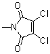 结构式 CAS# 1123-61-1, 2,3-二氯-N-甲基马来酰亚胺