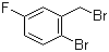structure of CAS# 112399-50-5, 2-Bromo-5-fluorobenzyl bromide;5-Fluoro-2-bromobenzyl bromide
