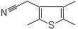 3-(Cyanomethyl)-2,4,5-trimethylthiophene molecular structure (CAS 112440-49-0)