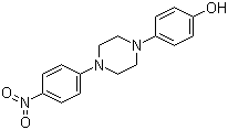 结构式 CAS# 112559-81-6, 4-(4-(4-硝基苯基)-1-哌嗪基)苯酚
