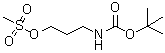 3-[(tert-Butoxycarbonyl)amino]propyl methanesulfonate molecular structure (CAS 112663-43-1)