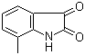structure of CAS# 1127-59-9, 7-Methylisatin;7-Methyl-1H-indole-2,3-dione; 7-Methylindoline-2,3-dione