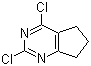 structure of CAS# 1127-85-1, 2,4-Dichloro-6,7-dihydro-5H-cyclopentapyrimidine;2,4-Dichloro-6,7-dihydro-5H-cyclopenta[d]pyrimidine