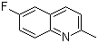 结构式 CAS# 1128-61-6, 6-氟-2-甲基喹啉
