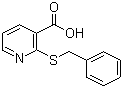 structure of CAS# 112811-90-2, 2-Thiobenzyl nicotinic acid;2-[(Phenylmethyl)thio]-3-pyridinecarboxylic acid