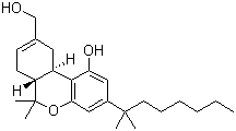 结构式 CAS# 112830-95-2, (6aR,10aR)-3-(1,1-二甲基庚基)-6a,7,10,10a-四氢-1-羟基-6,6-二甲基-6H-二苯并[b,d]吡喃-9-甲醇
