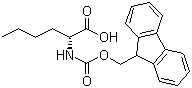 结构式 CAS# 112883-41-7, Fmoc-D-正亮氨酸; N-芴甲氧羰基-D-正亮氨酸