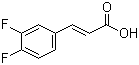 结构式 CAS# 112897-97-9, 3,4-二氟肉桂酸
