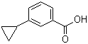 3-环丙基苯甲酸分子结构 (CAS 1129-06-2)