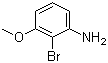 2-溴-3-甲氧基苯胺分子结构 (CAS 112970-44-2)